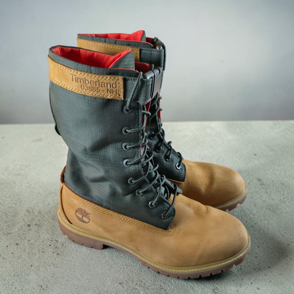 Timberland Premium Gaiter Boots Wheat Nubuck Mens Size 10 TBOA1QY8 New w/Scuffs.